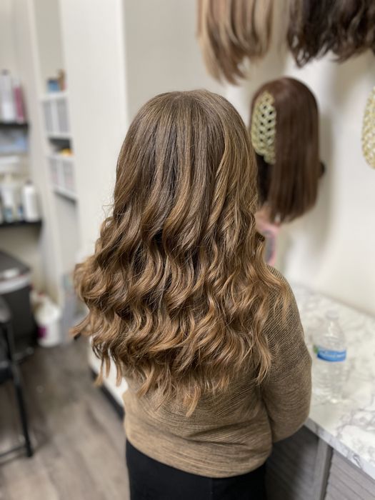 Haircut styling by Kalo Beauty Simplified