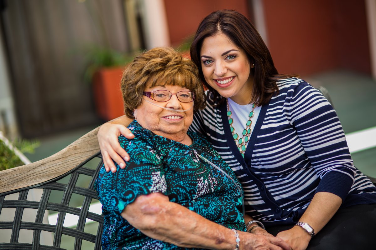 Kalo with her grandmother, Nonnie