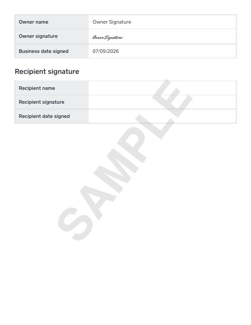 On-location hair and makeup services contract sample, page 6 of 6